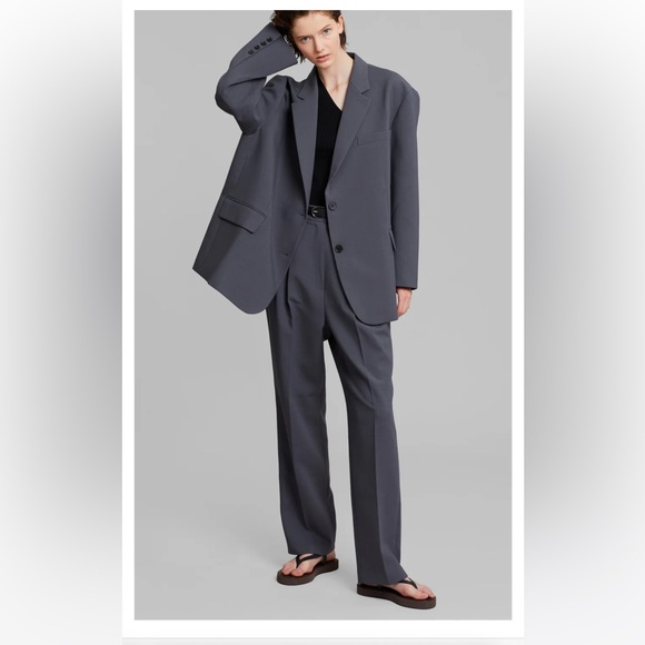 The Frankie Shop - BEA SUIT PANTS - CHARCOAL - Picture 5 of 16